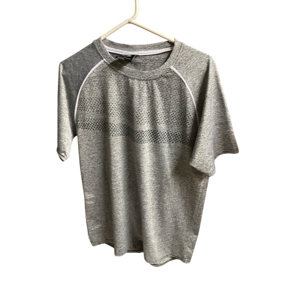 Cougar Sport Tshirt Mens L Gray Short Sleeve Crewneck Dryformance Tech